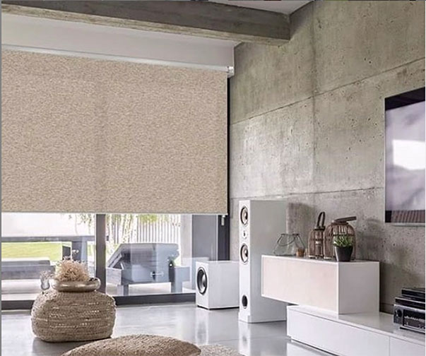 living room with entertainment system